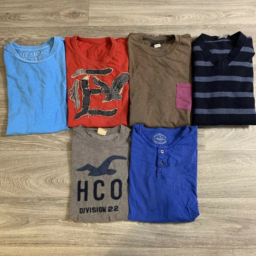 Lot of 6 Hollister American Eagle Volcom Gap